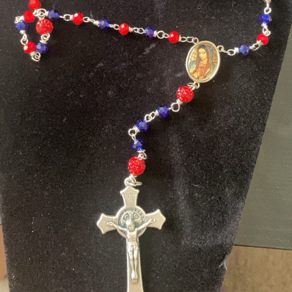 Handmade Inspired Chicago Baseball Rosary